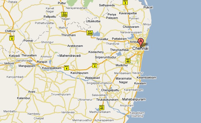 Chennai Map