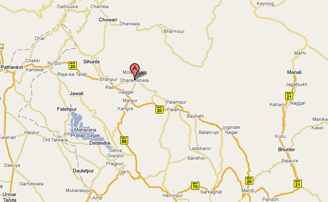 Dharamshala Map