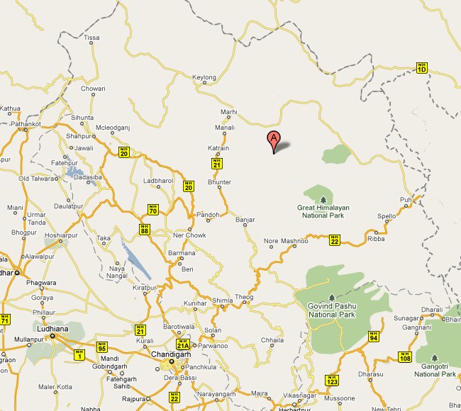 Himachal Pradesh Map